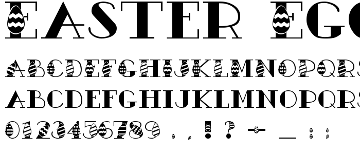 Easter Egg font